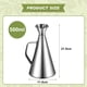 thumbnail image 2 of Botella de aceite a prueba de goteo de acero inoxidable, botella de aceite con pico 500 ml 0,5 l -ideal para verter y espolvorear aceite de oliva y otros líquidos-fácil de limpiar, 2 of 6