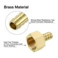 thumbnail image 4 of 2pack Brass Barb Fittings, 1/2" Barb x 3/4" NPT Female with Clamps for Water Fuel Air, Mechanical Devices, 4 of 6