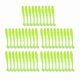 thumbnail image 1 of 50 señuelos de pesca de plástico blando de 5 cm con forma de T, cebos de gusano, accesorios para pesca, verde fluorescente, 1 of 14