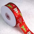 thumbnail image 3 of Christmas Ribbon Fashion Xmas Tree Snowflake Print DIY Fabric Gift Wrap Ribbon Crafts Ribbon, 3 of 6