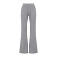 thumbnail image 5 of Landzoo One Fashion High Waist Casual Flare Pants With Drawstring Elastic Waistband Comfortable Wide Leg Trousers For Everyday Wear Stylish Beautiful Women's Casual Pants, 5 of 5