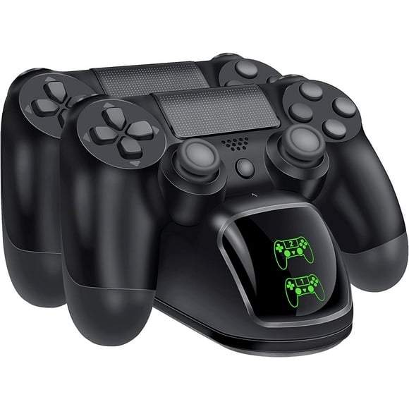 PS4 Controller Charger, Controller USB Charging Station Dock for DualShock 4, PlayStation 4 Charging Station for Sony Playstation4 / PS4 / PS4 Slim / PS4 Pro Controller-Black