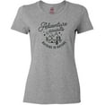 thumbnail image 3 of Inktastic Adventure Awaits Outside in Nature with Tent and Mountains Women's T-Shirt, 3 of 5