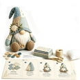 thumbnail image 2 of Patchwork Gnome DIY Sewing Kit,Shipment Fabric Craft Set with Cloth Buttons Filling Instruction,Vintage Country Gnome Plush Making Supplies for Adult Handmade Halloween Home Decor, 2 of 7