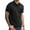 Black, variant on Mens Polo Shirts Summer Fashion Breathable Solid Color Pocket Lapel Short Sleeve Men'S Clothing