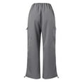 thumbnail image 4 of WILLBEST Pantalones Casuales de Mujer, Cintura Alta, Pierna Ancha, Holgados, para Uso Diario, Cómodos, para Verano y Otoño. Chica, 4 of 4