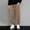 thumbnail image 2 of Afdoent Afdoent Mens Corduroy Pants Fall Winter Casual Pants Loose Straight Leg Trousers Fashionable Streetwear, 2 of 4