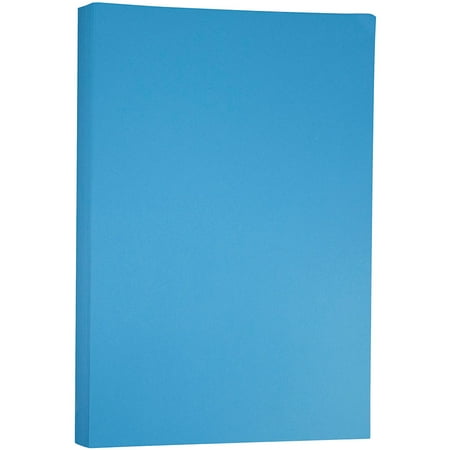 JAM Paper & Envelope Tabloid Paper, 11 x 17, 24lb Blue, 100/Pack