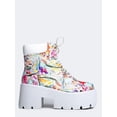 thumbnail image 2 of Qupid Stack-01 - White Multi PU 9, 2 of 5