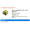 thumbnail image 2 of Relay - Compatible with 1993 - 1994 BMW 740iL, 2 of 2