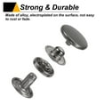 thumbnail image 4 of Uxcell 60Set Press-Stud Cap Button 12.5mm Metal Snap Fastener for Leathers, Gun, 4 of 7