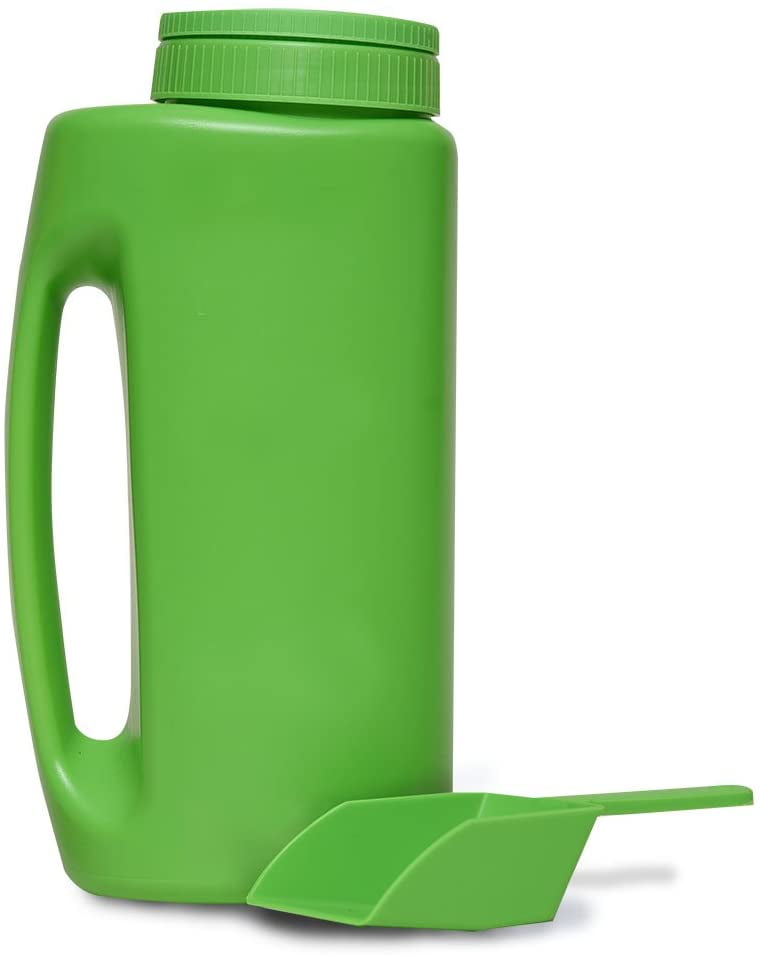 Diatomaceous Earth Spreader with Scoop and Adjustable Top, Also for Ice