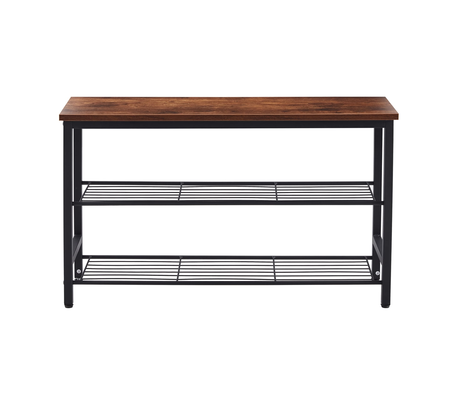 Private Jungle 3-Tier Metal Shoe Rack, Multifunctional Shoe Storage Shelf Stand with MDF Top Board, Rustic Brown Private Jungle 3-Tier Metal Shoe Rack, Multifunctional Shoe Storage Shelf Stand with MDF Top Board, Rustic Brown