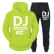 thumbnail image 3 of Conjunto de 2 piezas de sudadera y pantalones con diseño de DJ MODE ON para hombre, ropa de calle de manga larga a la moda de hip hop 2024, sudaderas unisex, ropa deportiva, 3 of 4