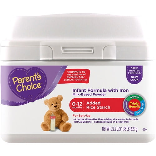 parents choice formula with rice starch