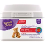 Parent's Choice Added Rice Starch Powder Formula with Iron, 22.2 oz