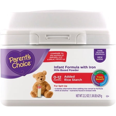 Parent's Choice Added Rice Starch Powder Formula with Iron, 22.2 oz