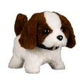 thumbnail image 3 of El animal relleno de cachorros de lujos de lujo puede caminar y hacer que el sonido sea realista compañero de peluche Pet para cumpleaños Marrón oscuro, 3 of 8