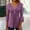 Purple, variant on Women's 3/4 Sleeve Tops Dressy Casual Business Work Blouses Office Shirts Purple XL