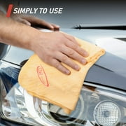 DSV Standard Premium Car Drying Towel - Chamois Cloth - Absorbent & Lint-Free 27.5x17, 1 Pack