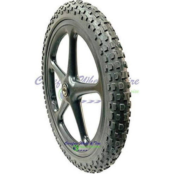 20" x 2" Knobby Tread Wheelbarrow and Cart Wheel (Center Hub 5/8" Bearings)