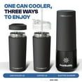 thumbnail image 6 of Frost Buddy Universal Buddy XL Can Cooler by Frost Buddy - Fits 12-ounce, 16-ounce, 20-ounce, and 24-ounce Cans and Bottles - Keep Your Drinks Refreshingly Chilled for over 12 hours Gunmetal Glory, 6 of 11