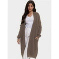 thumbnail image 2 of Women's Casual Long Cardigan Sweater - Open Front Lightweight Coat - Long Sleeve Knit Cover-Up, 2 of 6