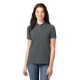 thumbnail image 1 of Polo de piqué de algodón de peso pesado para mujer Port Authority®. L420 Autoridad Portuaria  L420, 1 of 1