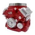thumbnail image 3 of Tazas de café con motor V8, taza portátil para bebidas de agua, regalo de cumpleaños, taza de café roja de 250 ml para el hogar, vacaciones, cocina, b, 3 of 9