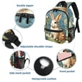 thumbnail image 3 of Rabbit Adjustable Shoulder Strap Backpack - Large Capacity, Printed Design, Lightweight - Business Backpack Men, Mini Backpack Toy, Mini Backpack, 3 of 6