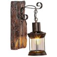thumbnail image 1 of Vintage Wall Light Wood Arts Lantern Wall Mounted Hanging Light For Home Cafe Bar Bedroom Decoration, 1 of 4
