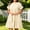 Orange, variant on Josdec Plus Size Round Neck Midi Dress for Women Ruffle Short Sleeve Plaid Tiered with Pockets Loose Casual Summer Daily Wear L-5X