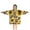 Beige Leopard Sunflower, variant on Beige Leopard Sunflower Pattern Blanket Hoodies for Kids 6-13YR Oversize Wearable Blanket Hoodies for Boys Girls Teens