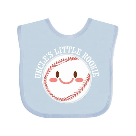

Inktastic Uncle s Little Rookie- Baseball Gift Baby Boy or Baby Girl Bib