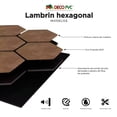 thumbnail image 5 of Lambrin Hexagonal Acústico De Pino Bronce, 2pz De 62 X 76 Cm, 5 of 5