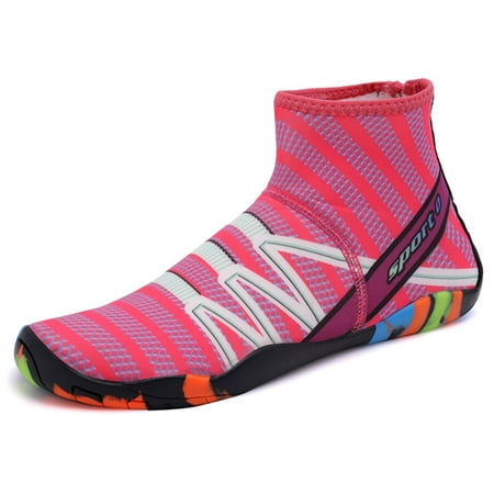 

Earlde Mens and Womens Water Shoes Aqua Socks Barefoot Skin Shoes for Water Sports Beach Pool Yoga Surf Casual Shoes