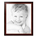 thumbnail image 2 of ArtToFrames 21" x 25" Matte Mahogany with Gold Accent Diploma Picture Frame, 21x25 inch Brown Wood Poster Frame (WOM-5109), 4 Pack, 2 of 6