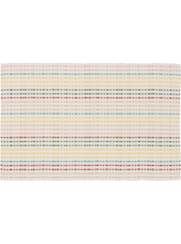 Mainstays Multi Striped Outdoor Layering Accent Rug, 24" x 36"