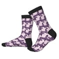 thumbnail image 2 of Pofeuu Leopard Print Print Crew Socks, Adult Running Hiking Socks for Youth and Adult, 2 of 7