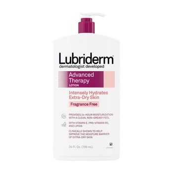 Lubriderm Advanced Therapy Fragrance-Free Lotion,  E, 24 fl. oz