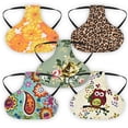 thumbnail image 1 of TureClos Pack Of 5 Chicken Saddle With Elastic Straps Adjustable Cotton Hens Apron Poultry Feather Protection Jackets Protective Presents, 1 of 1