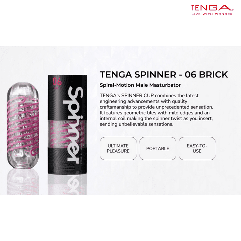 TENGA SPINNER 06 Brick Reusable Spiral-Motion Male