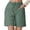 Green, variant on Women'S Shorts High Waist Elastic Waistband Pockets Breathable Plus Size Shorts for Women,Green,XL
