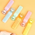 thumbnail image 2 of 3 Pcs/Ensemble, Cat Paw Surligneur Stylo de Main Étudiant Haute Valeur Tête Douce Fluorescente Stylo de Note Numérotée, Rentrée Scolaire, Fournitures Scolaires, Papeterie Kawaii, Couleurs pour École, Marqueurs, Stationneur, 2 of 5