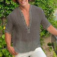 thumbnail image 3 of Camisas Para Hombre Manga Larga Moda tendencia casual y cómoda para hombre TopStreet moda casual y camiseta ajustada (Brown, XXL), 3 of 4
