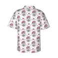 thumbnail image 3 of Fotbe Cute Poodle Dog Hawaiian Shirt for Men Unisex Summer Beach Casual Short Sleeve Cotton Linen Button Down Shirts-Large, 3 of 9