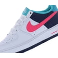 thumbnail image 2 of Nike Air Force 1 BG GS Boys Shoes Size 2, Color: White/Racer Pink/Thunder Blue, 2 of 4