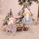 thumbnail image 4 of Muñeca de ángel Bearachild colgante de árbol de Navidad gris, 4 of 6