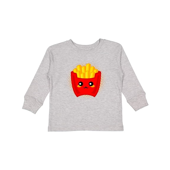 Inktastic French Fries Funny Food Boys or Girls Long Sleeve Toddler T-Shirt