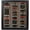 Black/Gray, variant on Eureka Golf Pencil Display Case with Acrylic Cover | Holds 96 Round or Octagonal Pencils | Cherry Finish | USA Made